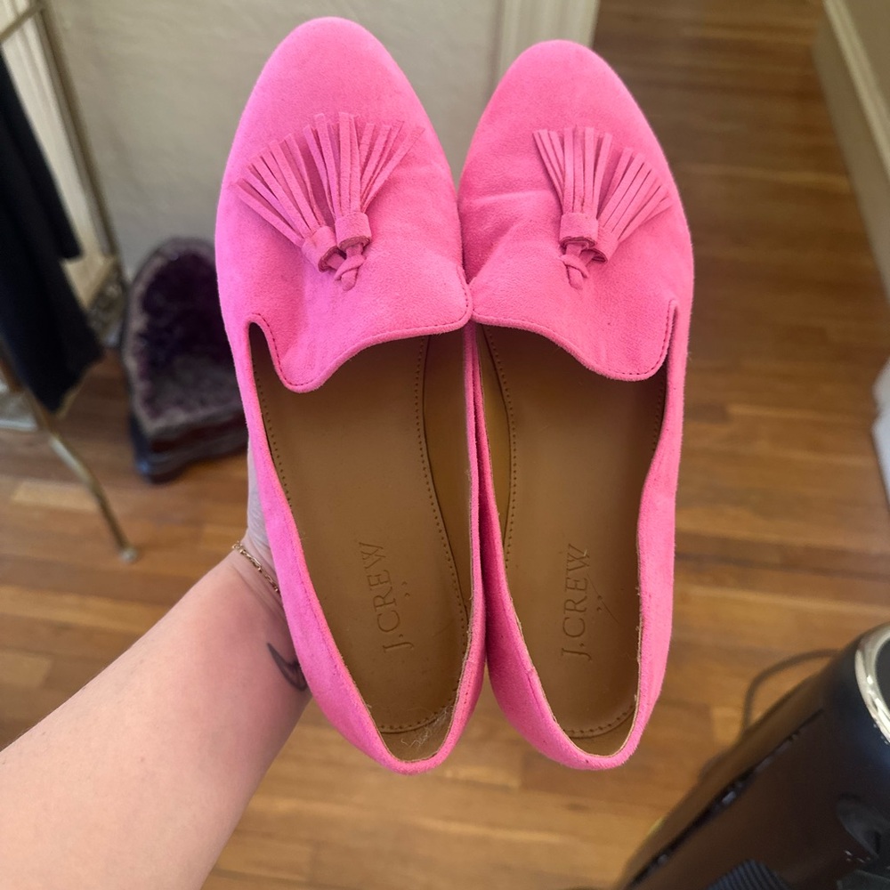 J. Crew Pink Suede Women's Loafers